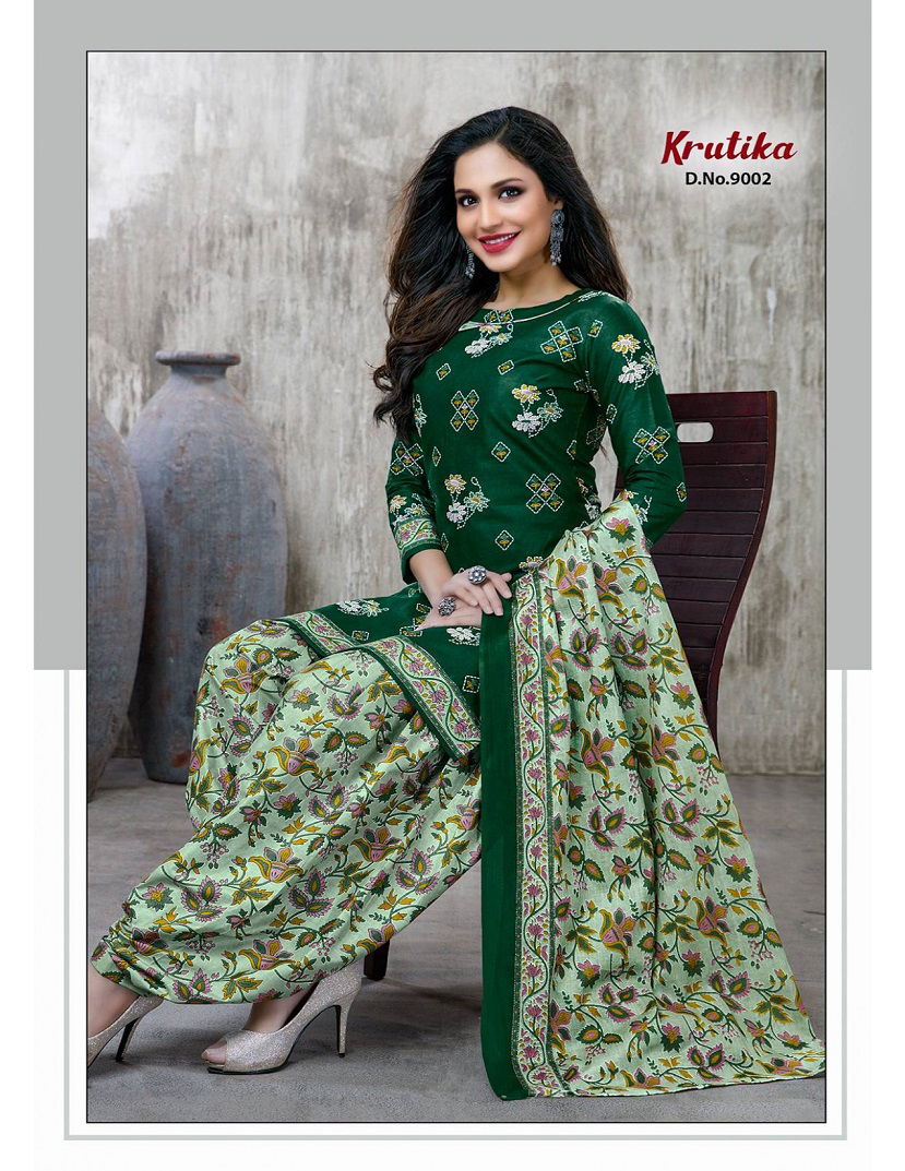 Amruta Krutika 9 Fancy Regular Wear Cotton Printed Dress Material Collection